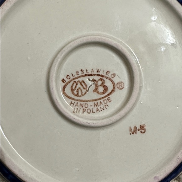Boleslawiec 7” pottery bowl/plate - Picture 3 of 6